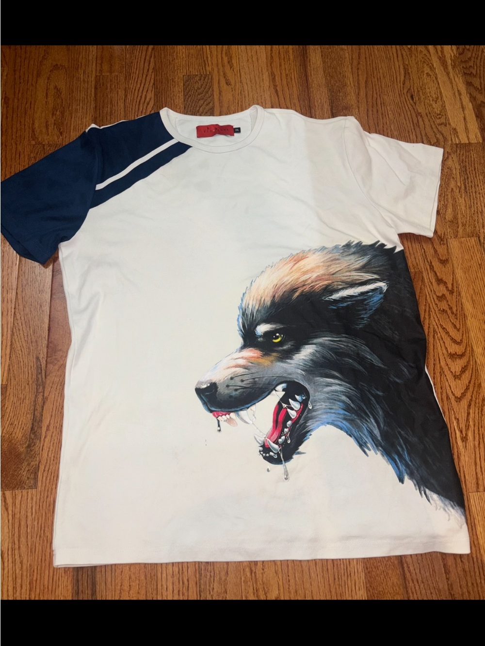 Vie + Richie Vie Richie Paris Shirt Wolf Graphic Designer Casual white